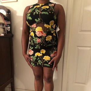 Flower Embroid Dress